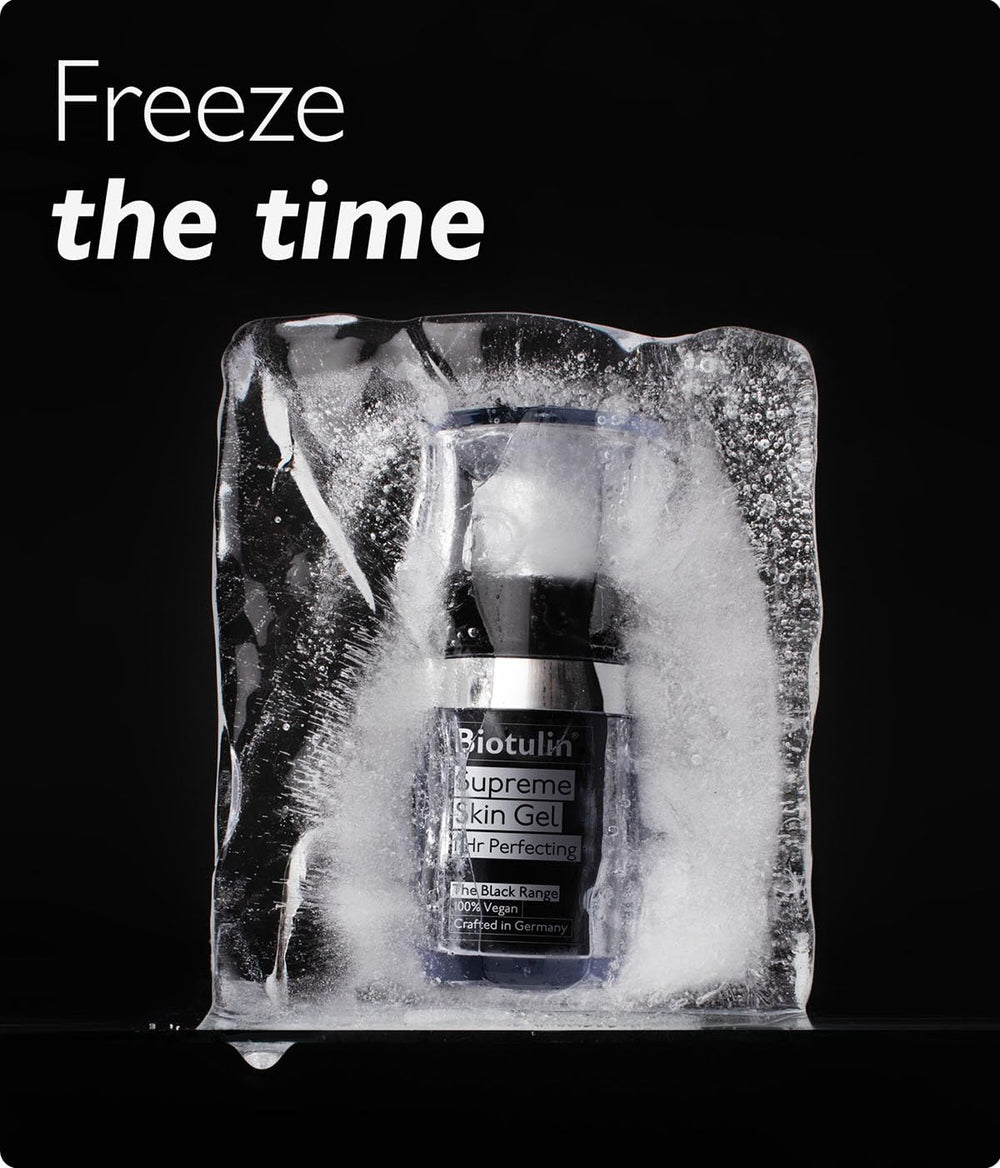 Biotulin Supreme Skin Gel, extrait de spilanthol, soin anti-âge potentiel.