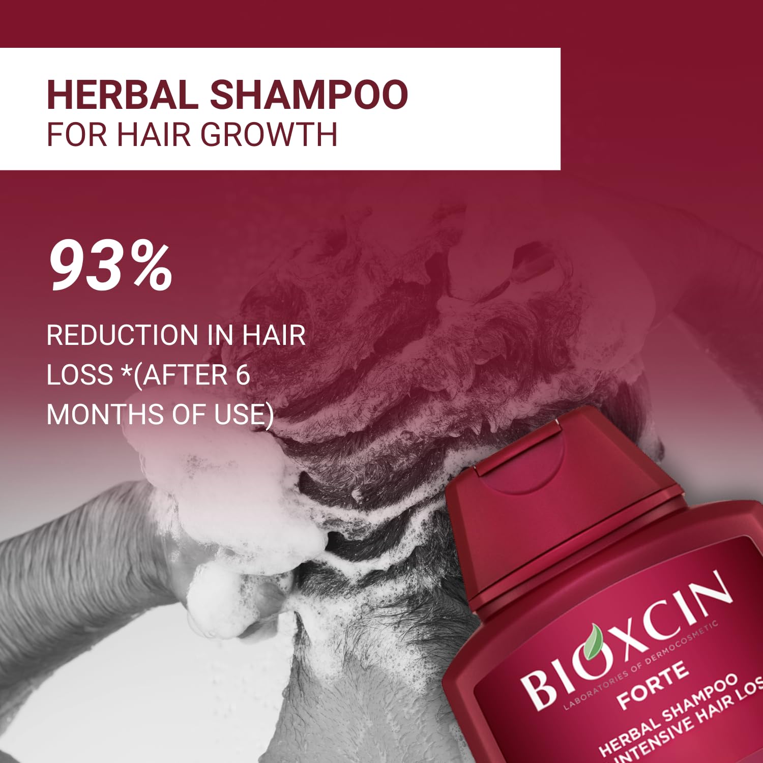 BIOXCIN Champú para densidad capilar, mejora la apariencia del cabello.