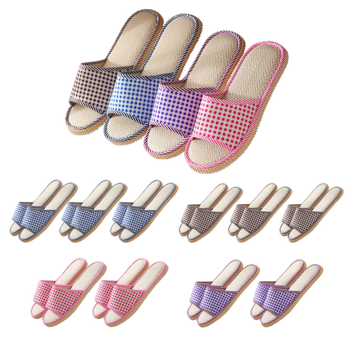Chaussons biroris – pack grande et moyenne pour l'accueil des invités.