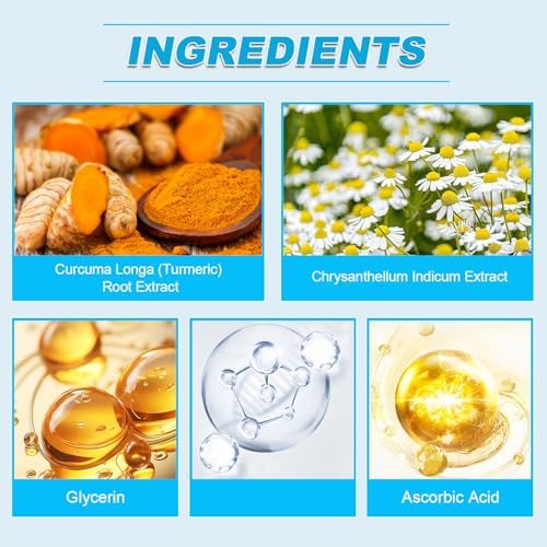 Birunwer ingredientes naturales cúrcuma y manzanilla para piel calmada