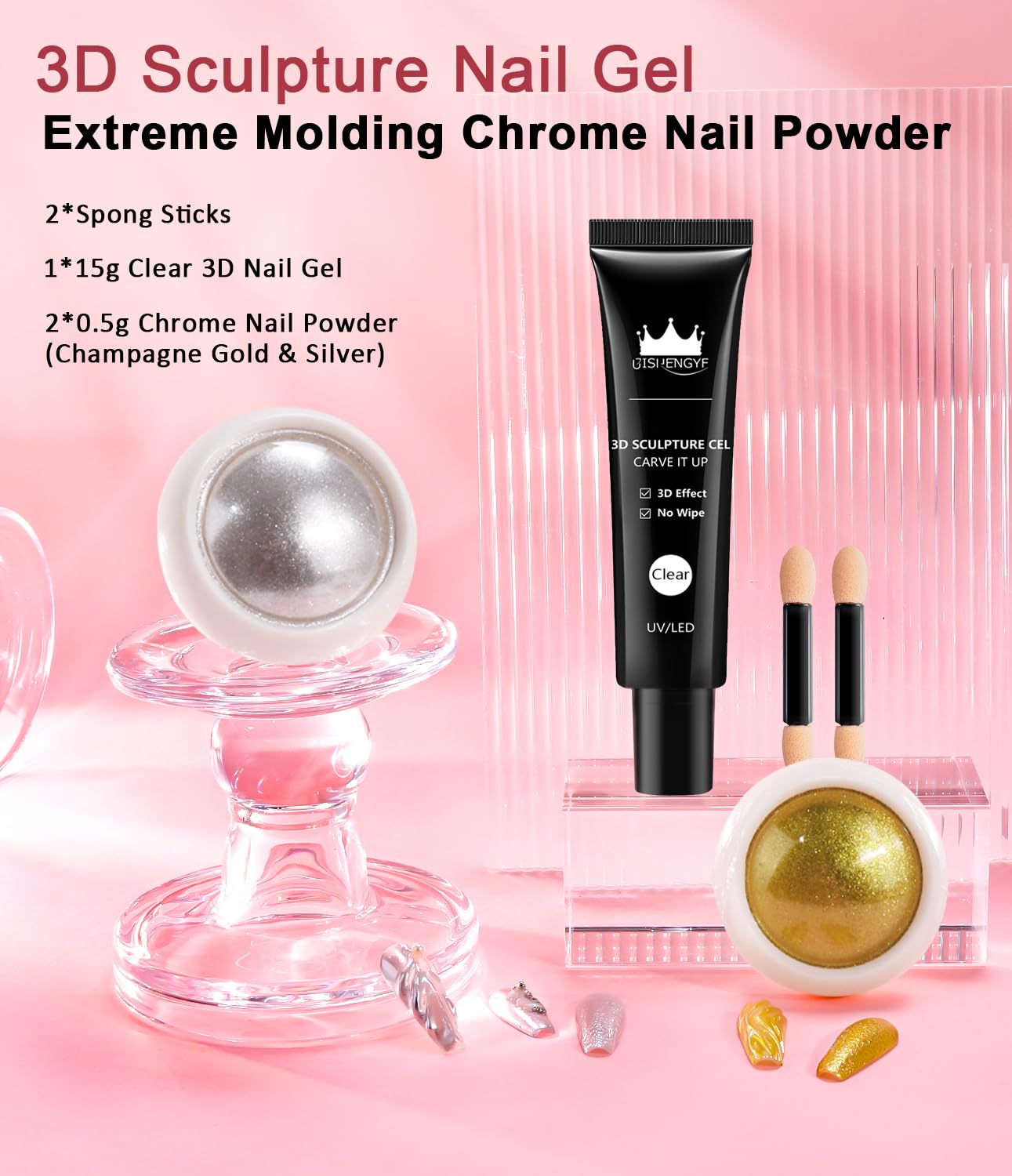 BISHENGYF regalo kit uñas DIY perfecto para principiantes