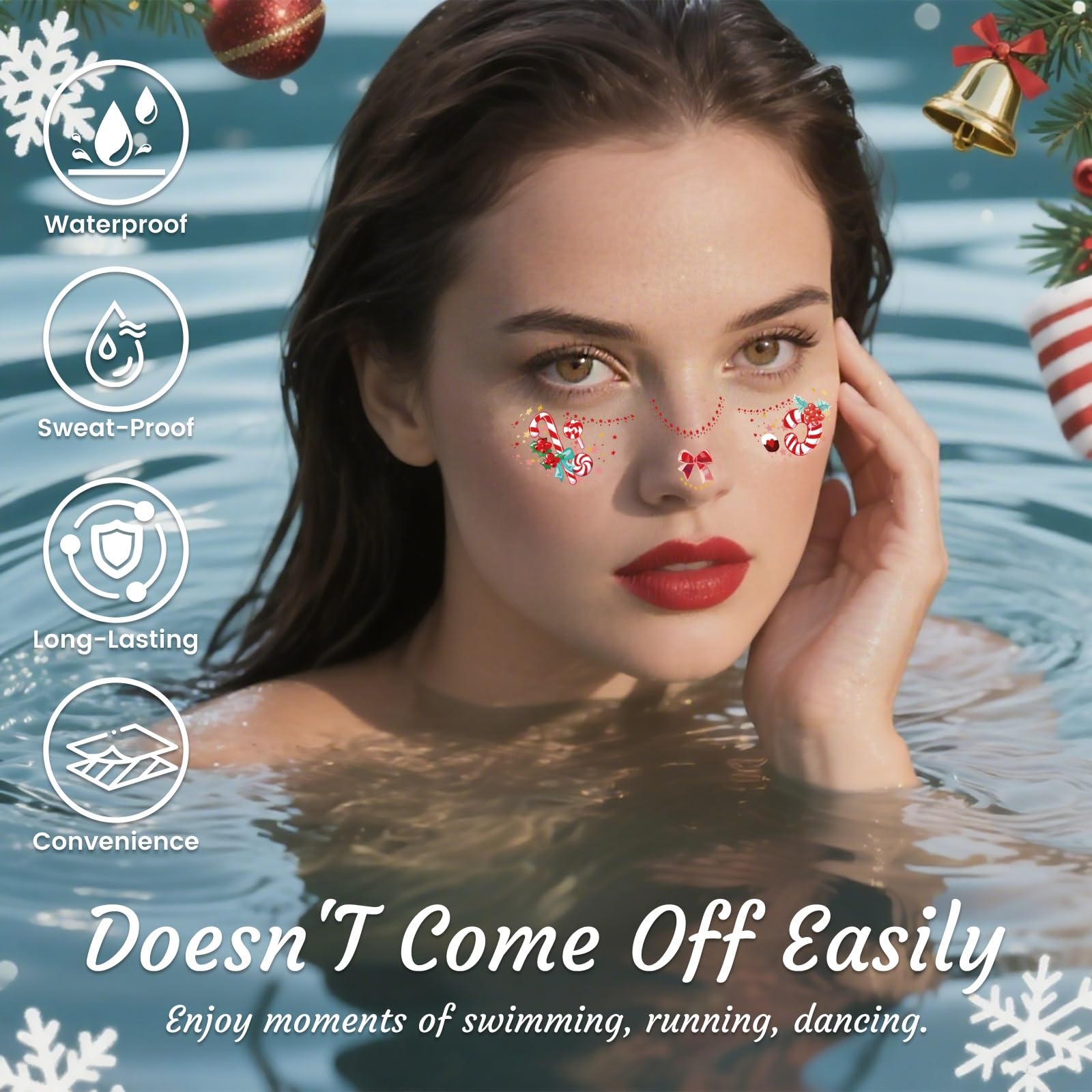 Regalo ideal de Navidad: pecas brillantes de Bisonful para mujeres y niñas.