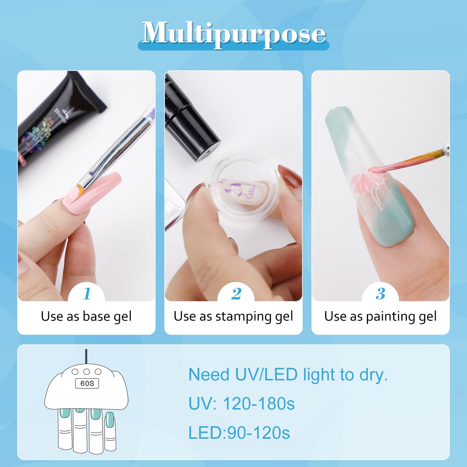 Biutee arte de uñas DIY inspirado por 24 colores para looks variados.