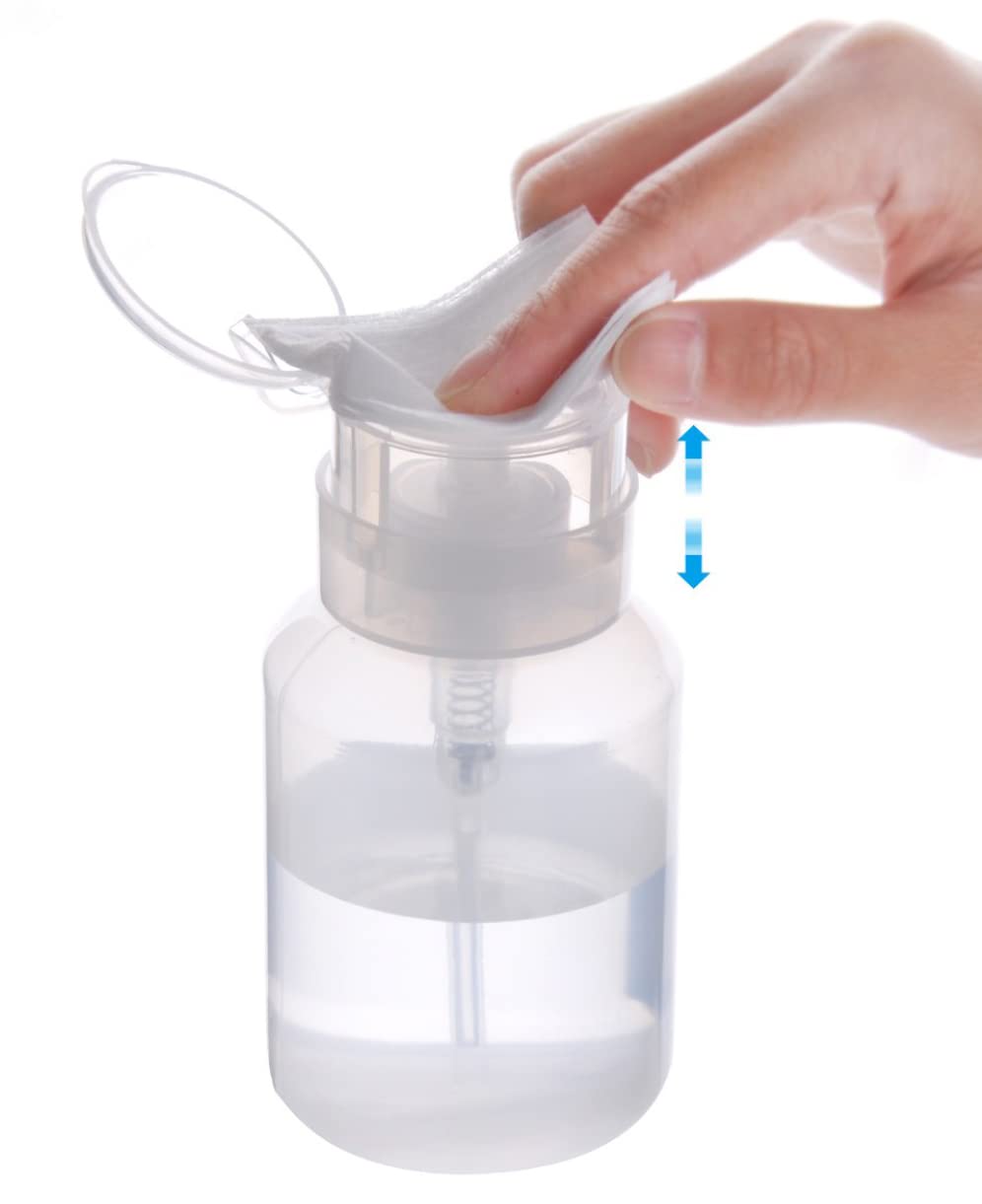 Biutee botella limpia con pompa para dosis precisas en manicura