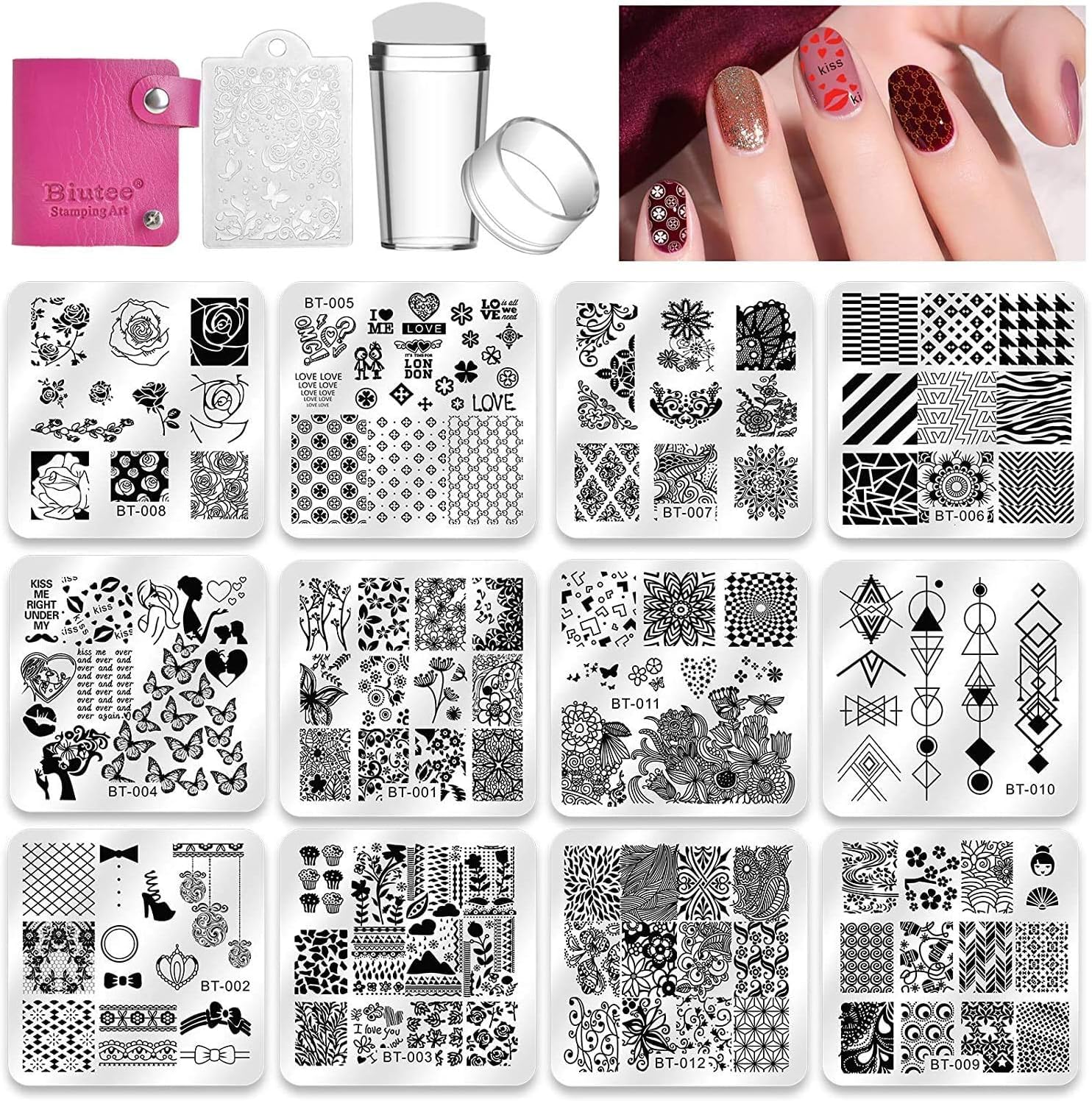 Biutee caja de empaque para placas de estampado, fácil recolección