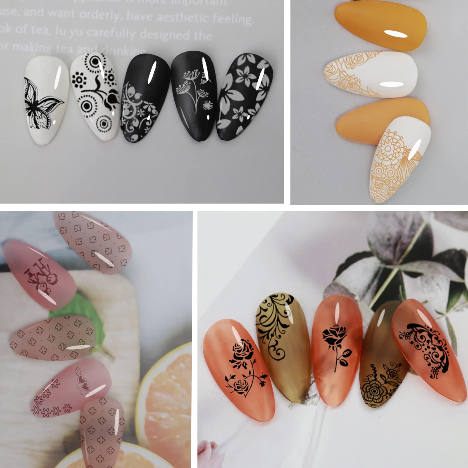 Biutee plantilla imagen para planificar placa de estampado de uñas