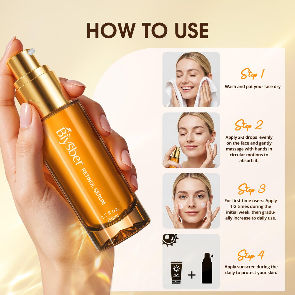 BIYSBER suero-retinol-estante-bano: ideal para la rutina diaria en casa.