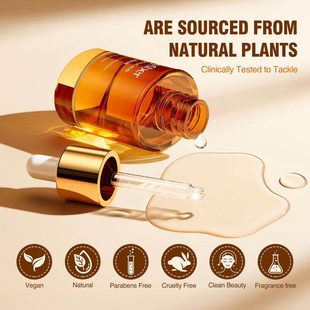 BIYSBER Sérum acide salicylique 2% – formule végane et sans cruauté animale.