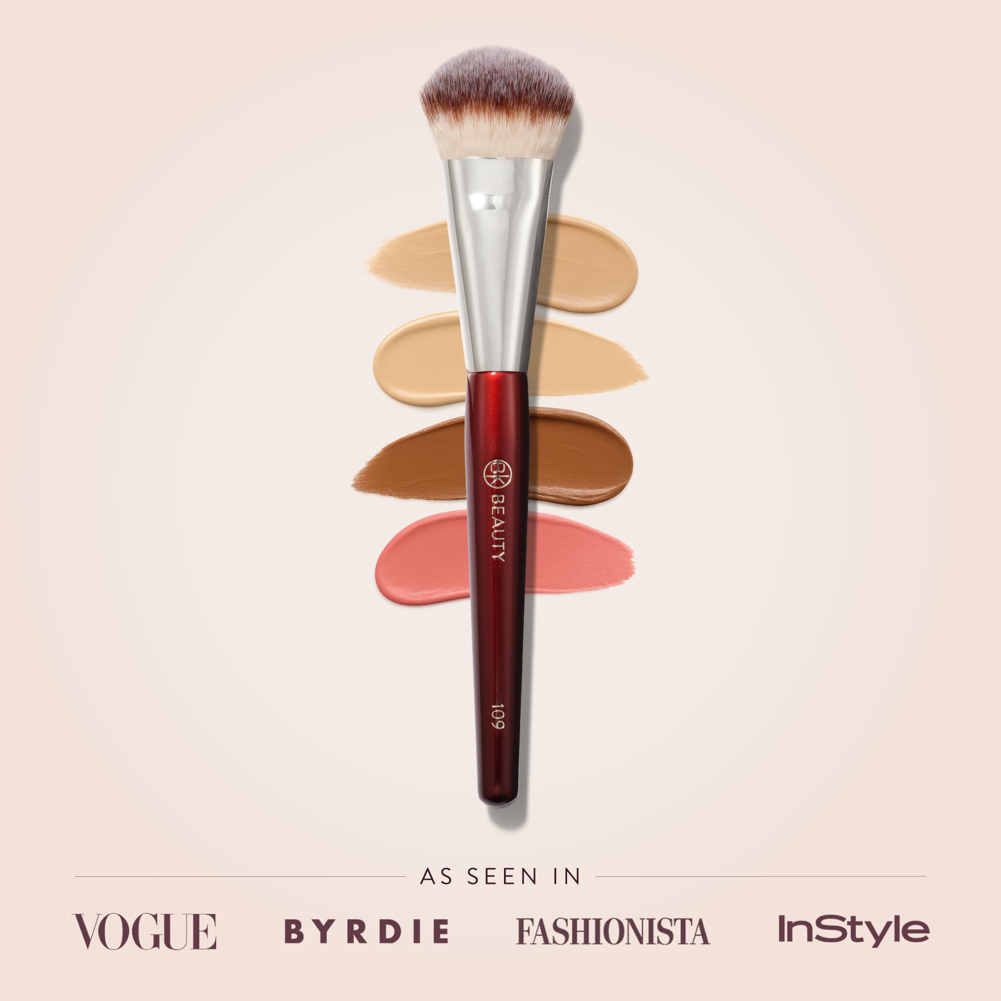 BK Beauty 109 para contorno crema: precisión para líneas definidas.