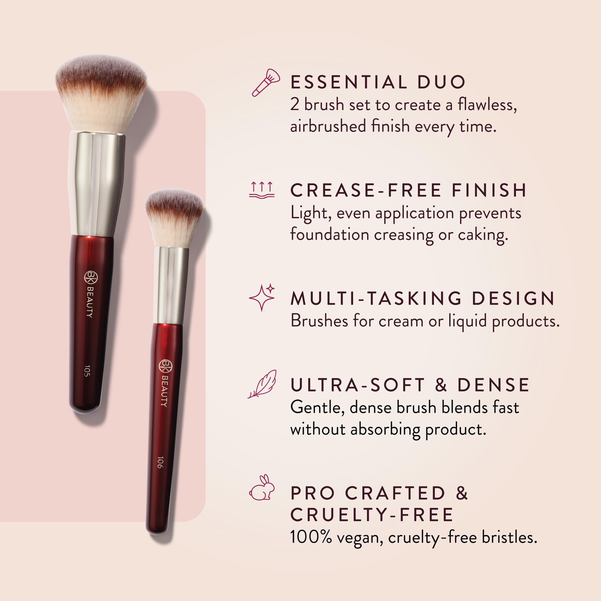 BK BEAUTY Aplicación Precisa para cobertura exacta y adaptabilidad