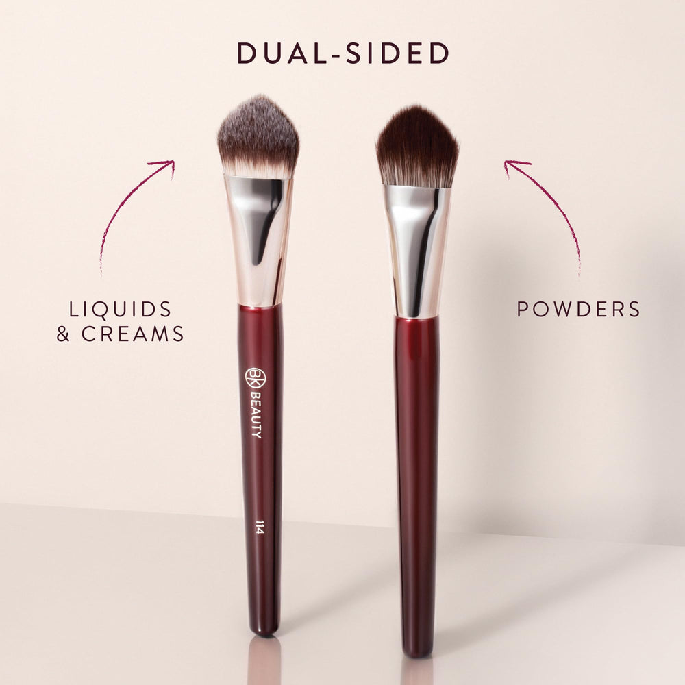 BK Beauty Core Complexion Trio: fibres véganes et sans cruauté pour une routine éthique.