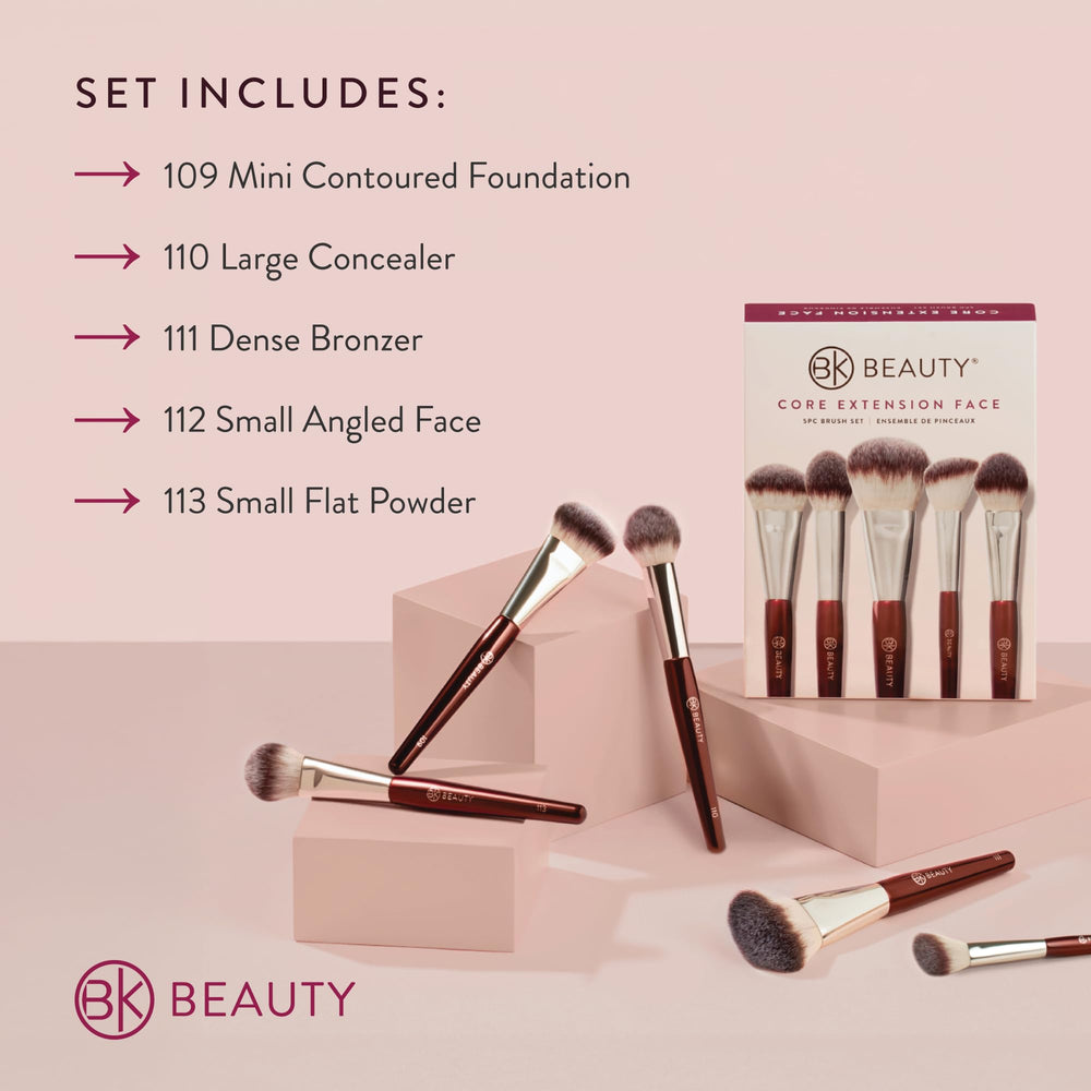 BK Beauty 112 brocha angular para rubor e iluminador con precisión