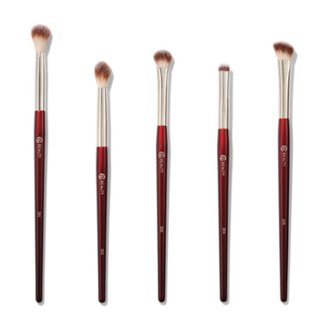 BK BEAUTY Essentials Brush Set 201, mezcla de pliegue para difuminado suave