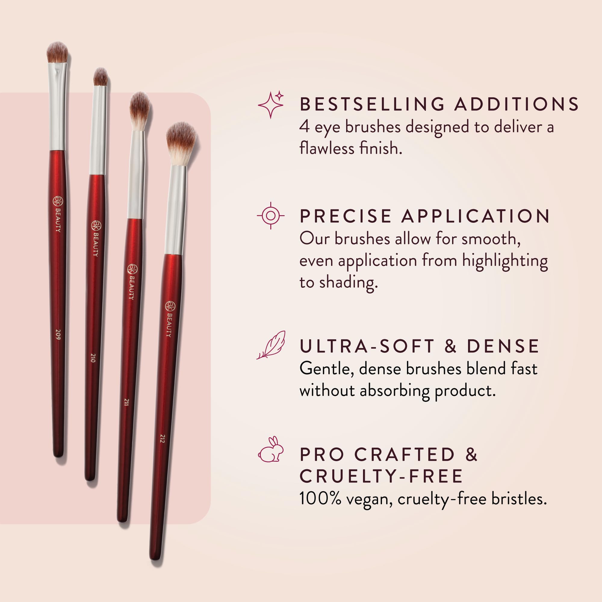 BK BEAUTY 211 mezclador detalle para difuminar con precisión