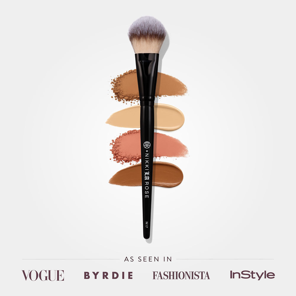 BK BEAUTY N17 para aplicación de base líquida con acabado uniforme.