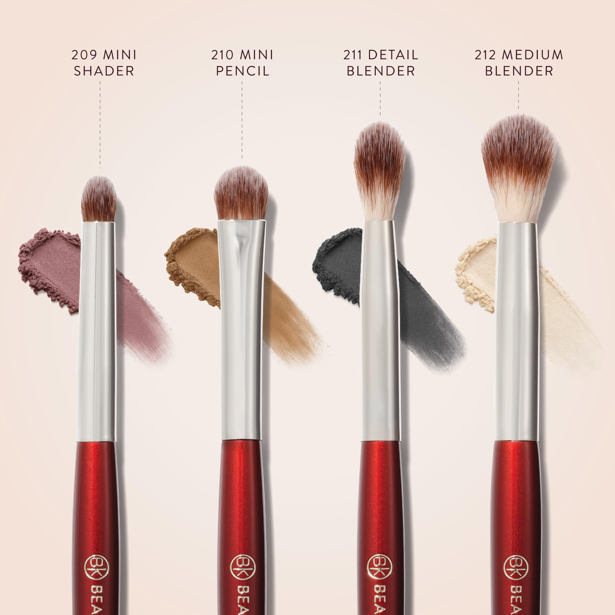 BK BEAUTY pinceles ojos premium para acabado profesional