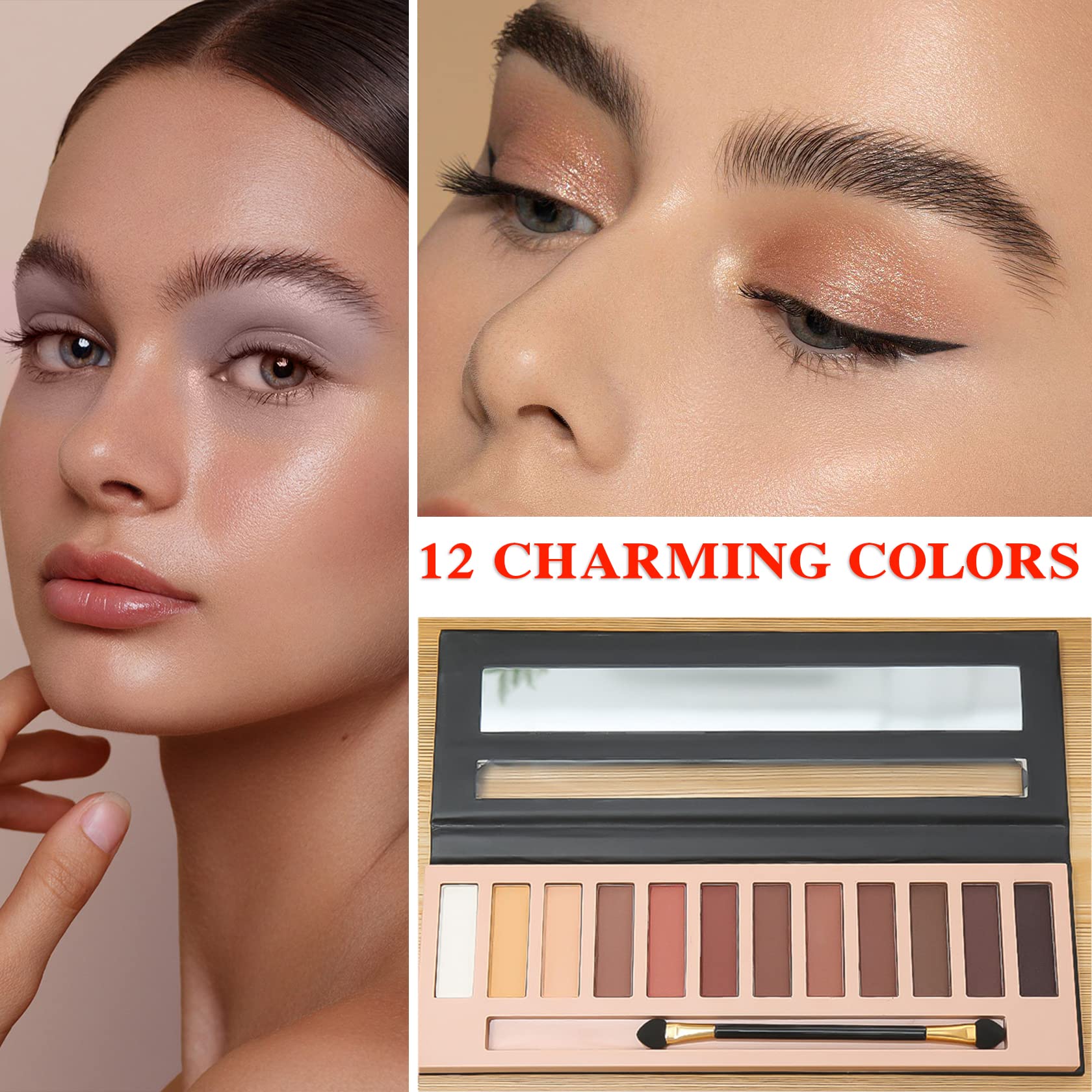 Kit de maquillaje de ojos BKPPLZP para apariencia profesional.