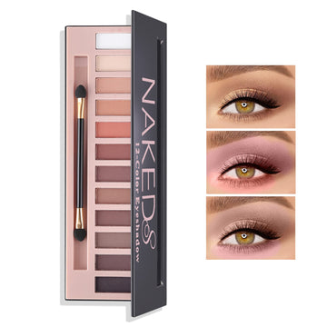 La paleta BKPPLZP 12 sombras mate ofrece colores intensos para un aspecto neutro.