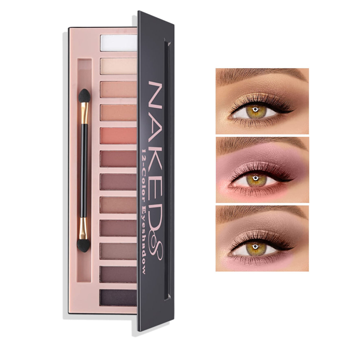 La paleta BKPPLZP 12 sombras mate ofrece colores intensos para un aspecto neutro.