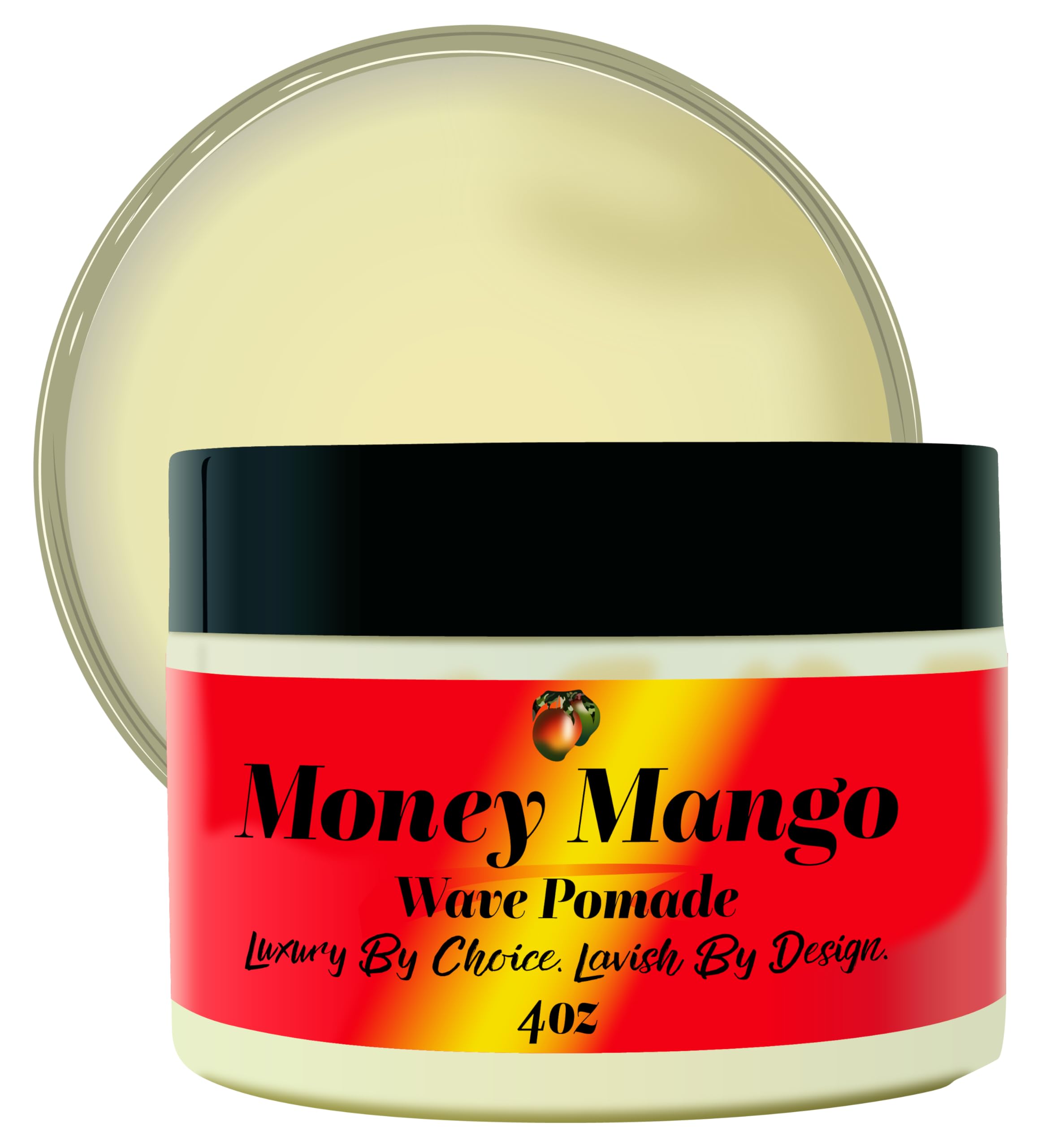 Pomada Money Mango de Black Lavish Essentials en bote 4oz para definición y control
