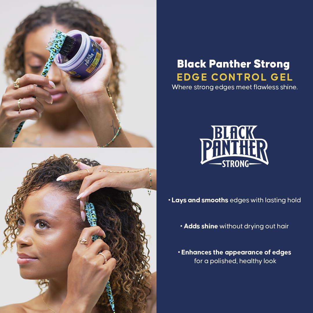 BLACK PANTHER STRONG: brillo sutil que realza las hebras sin brillo excesivo.
