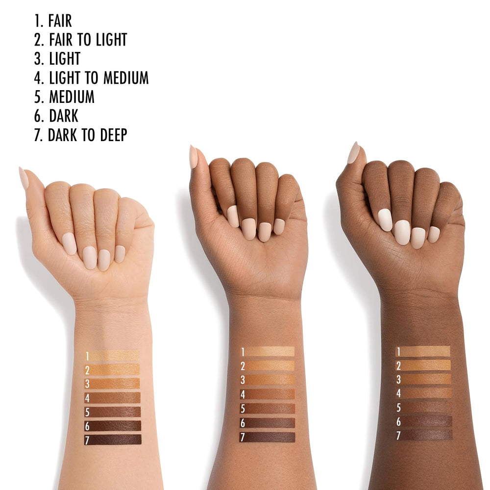 Black Radiance True Complexion: correcto de larga duración, iluminador suave para realzar rasgos.