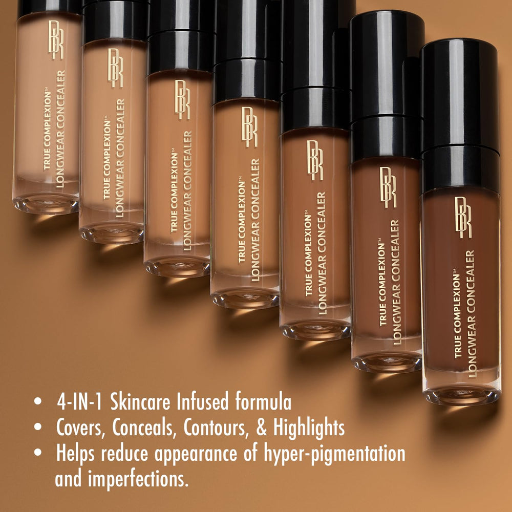 Black Radiance True Complexion: correcto de larga duración, cobertura para piel uniforme.