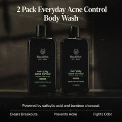 Black Wolf Gel de Ducha Carbón, espuma cremosa: limpieza suave y eficaz