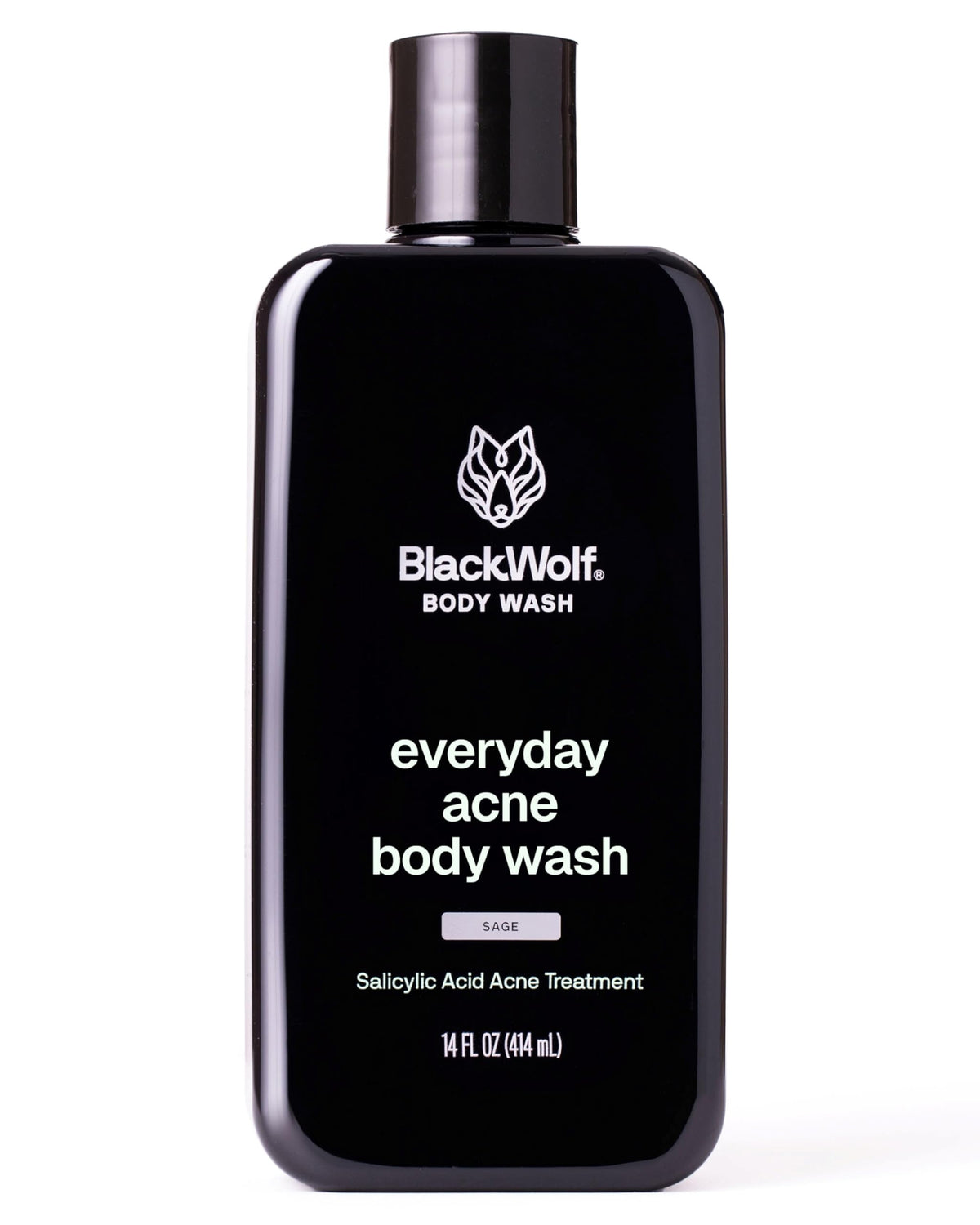 Black Wolf jabon cuerpo vertido, limpieza profunda para piel propensa a imperfecciones