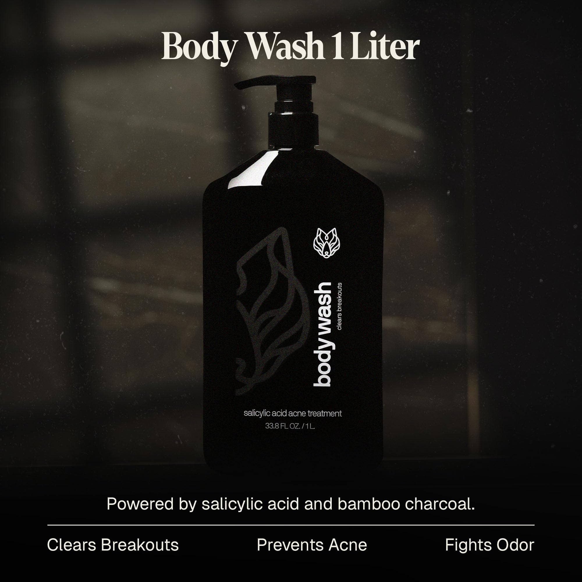 Black Wolf jabon facial 5oz, ayuda a desobstruir poros.