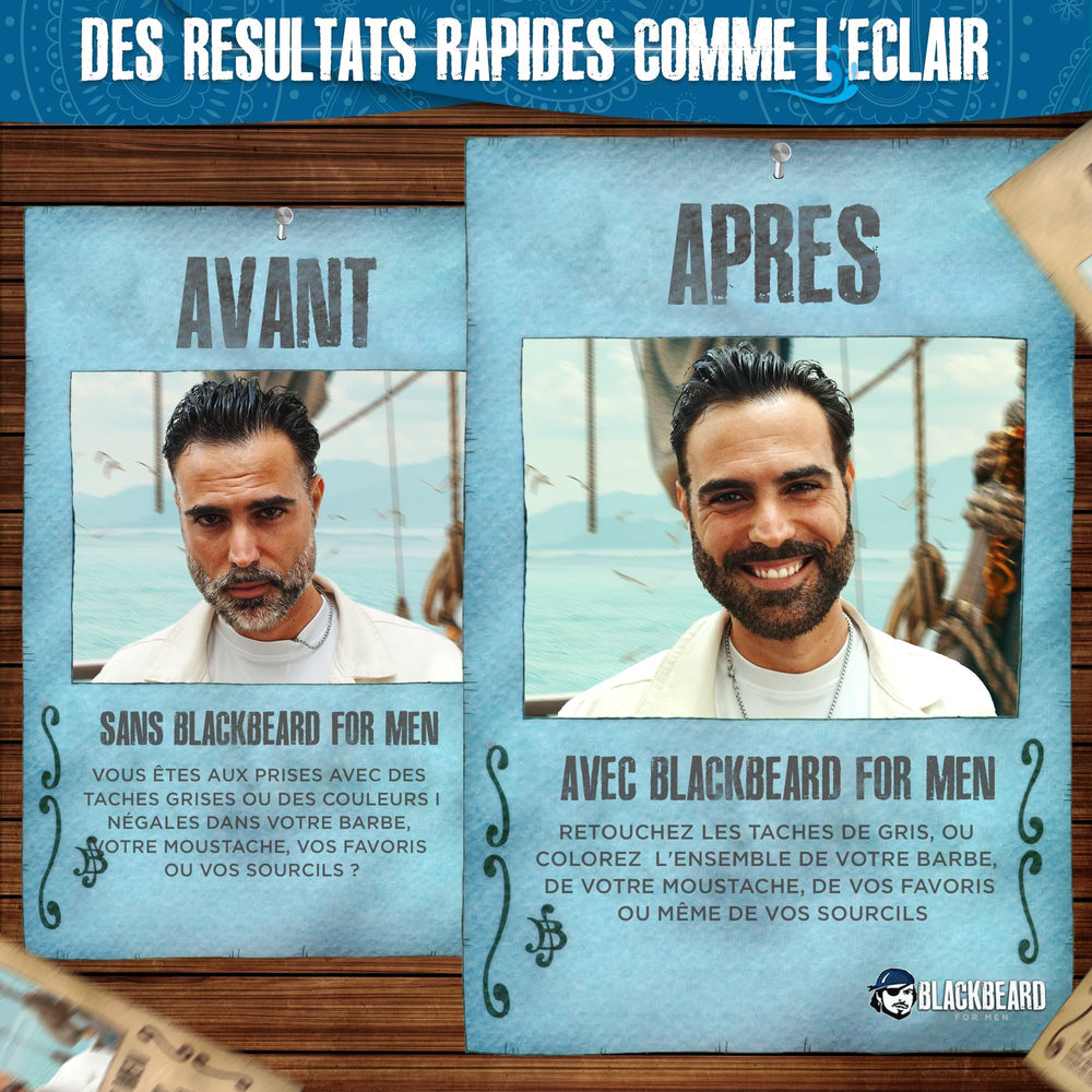 Blackbeard for Men: aplicación con pincel sin esfuerzo para retoques rápidos.