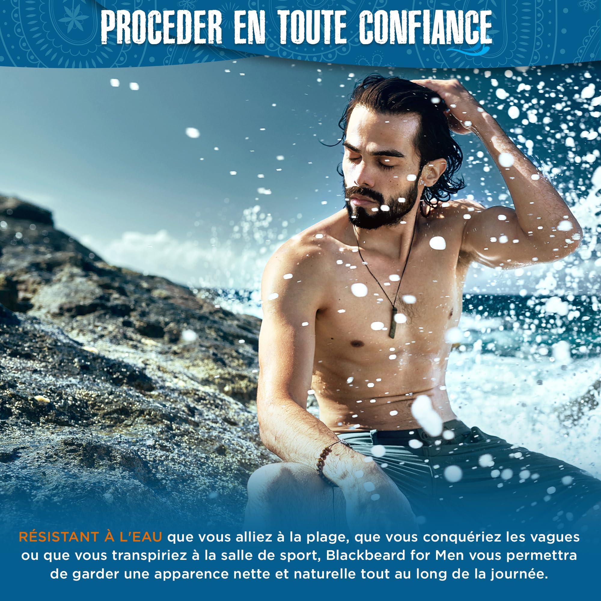 Blackbeard for Men: tono oscuro natural para un aspecto sobrio y uniforme.