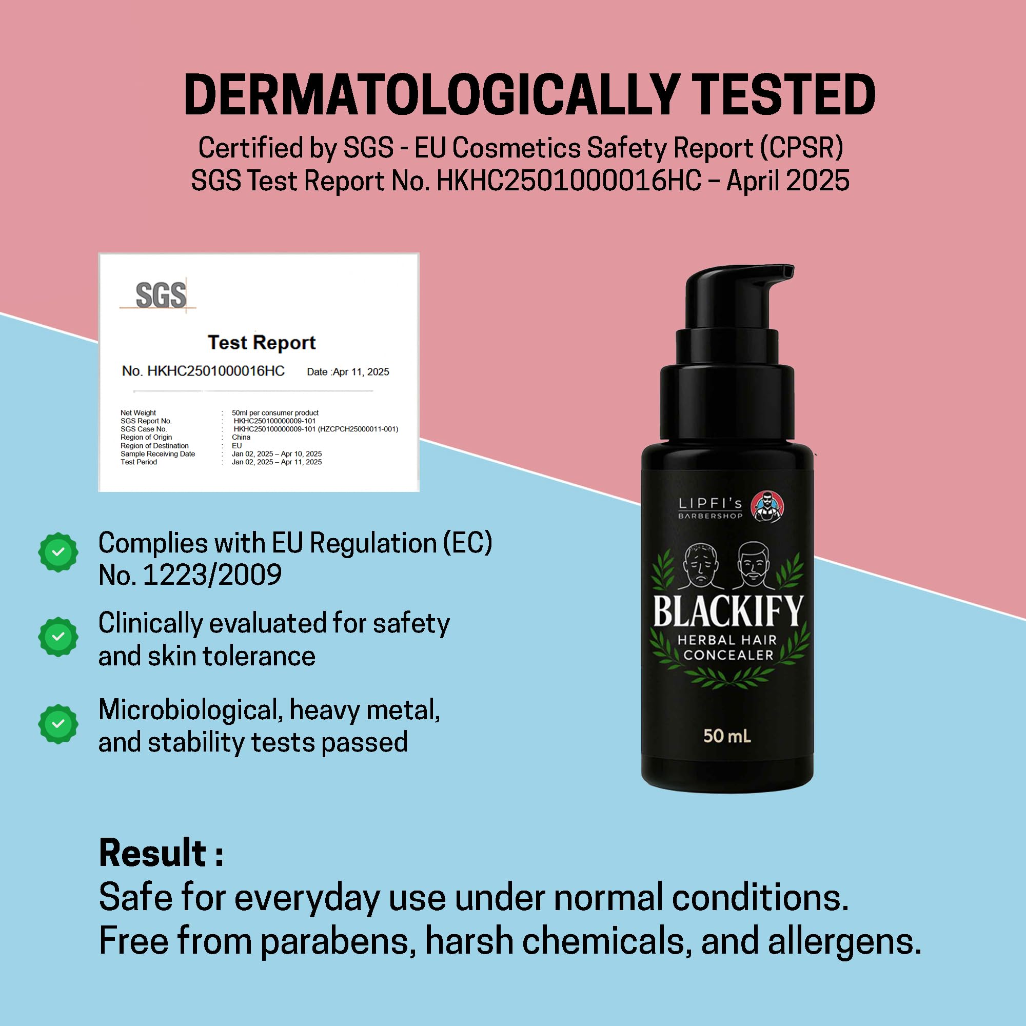 Blackify apto para hombres y mujeres, para todos los tipos de cabello.