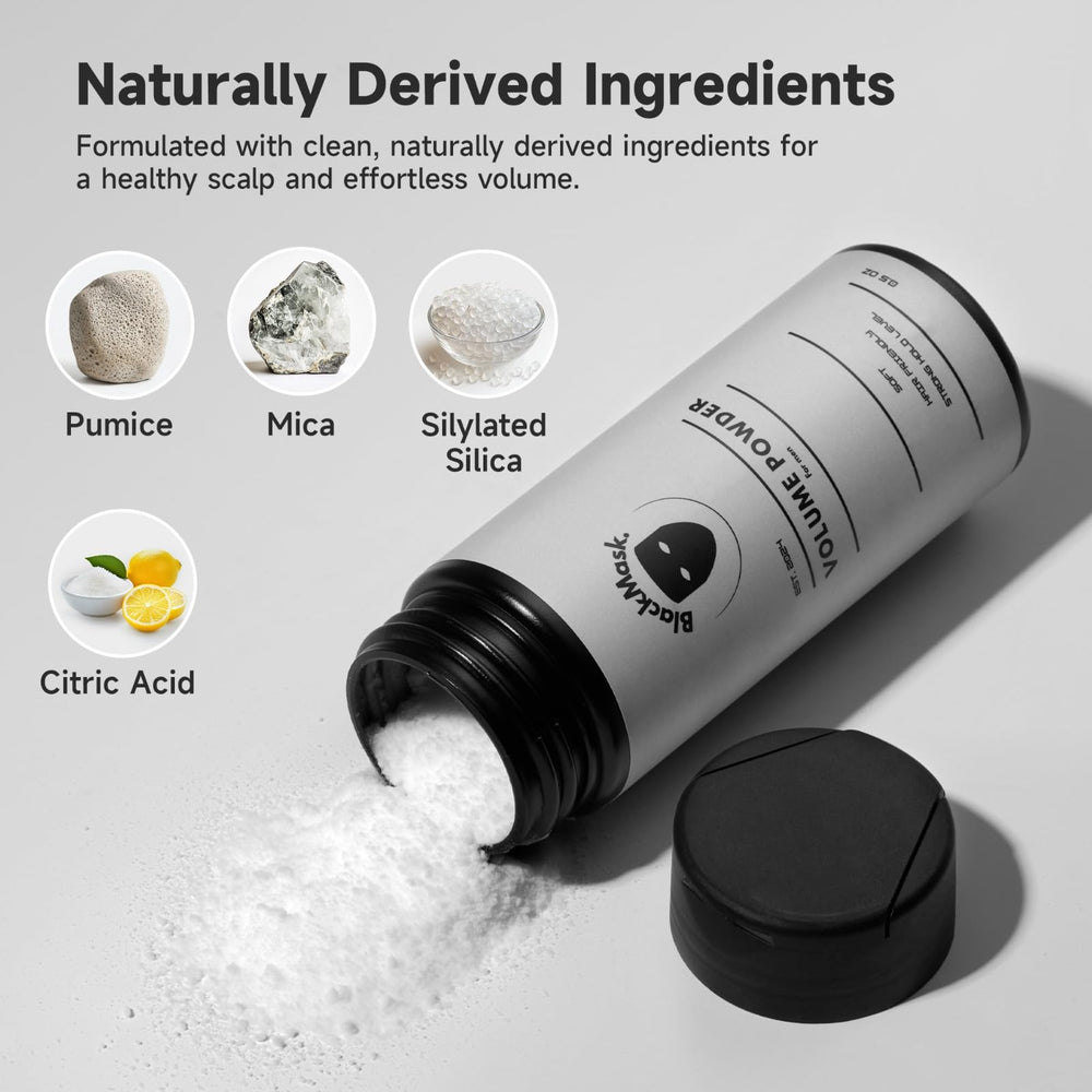 BlackMask ingredientes clave mica titanio silica para agarre suave