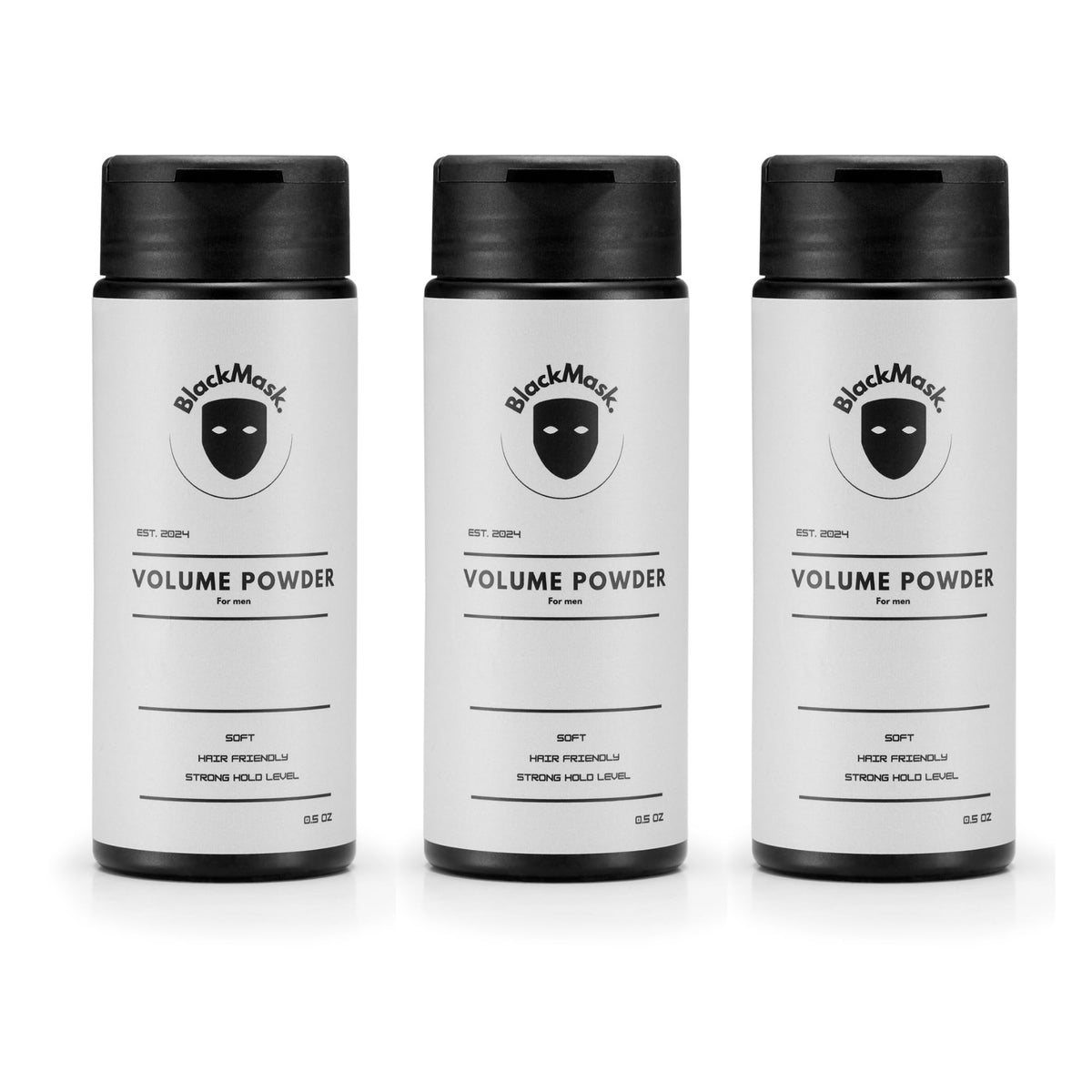 BlackMask polvo de textura para hombre, aplicación fácil para definir peinado y ganar volumen.