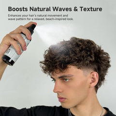 BlackMask volumen natural spray para cabello con textura definida.