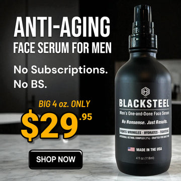 PACK BLACKSTEEL — deux flacons pratiques pour une routine simplifiée.