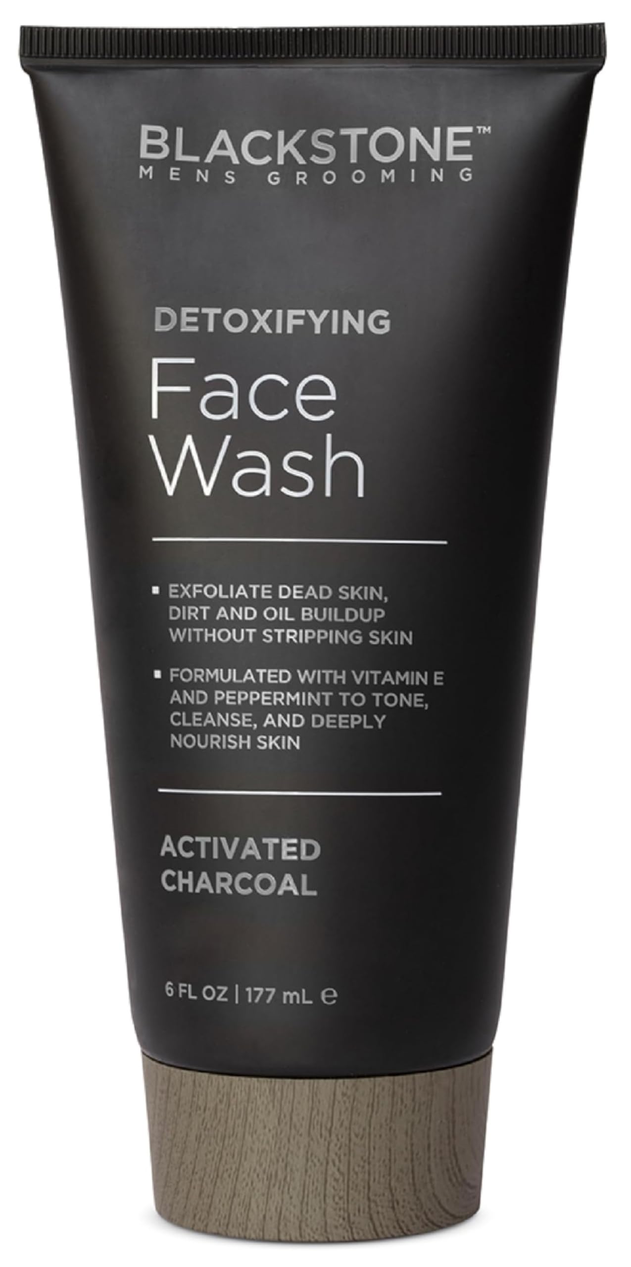 Blackstone limpiador facial detox frente a la botella, sensación de limpieza profunda y revitalizante.