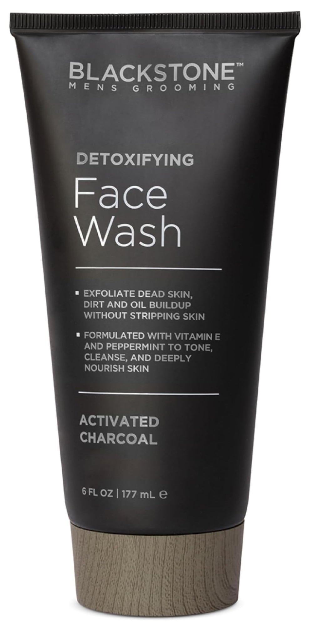 Blackstone limpiador facial detox frente a la botella, sensación de limpieza profunda y revitalizante.