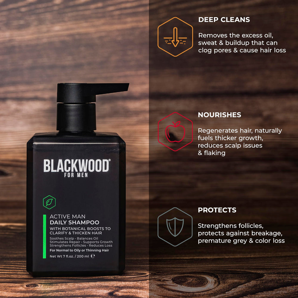 Blackwood For Men: sensación fresca gracias a aloe vera y mentol en la fórmula.