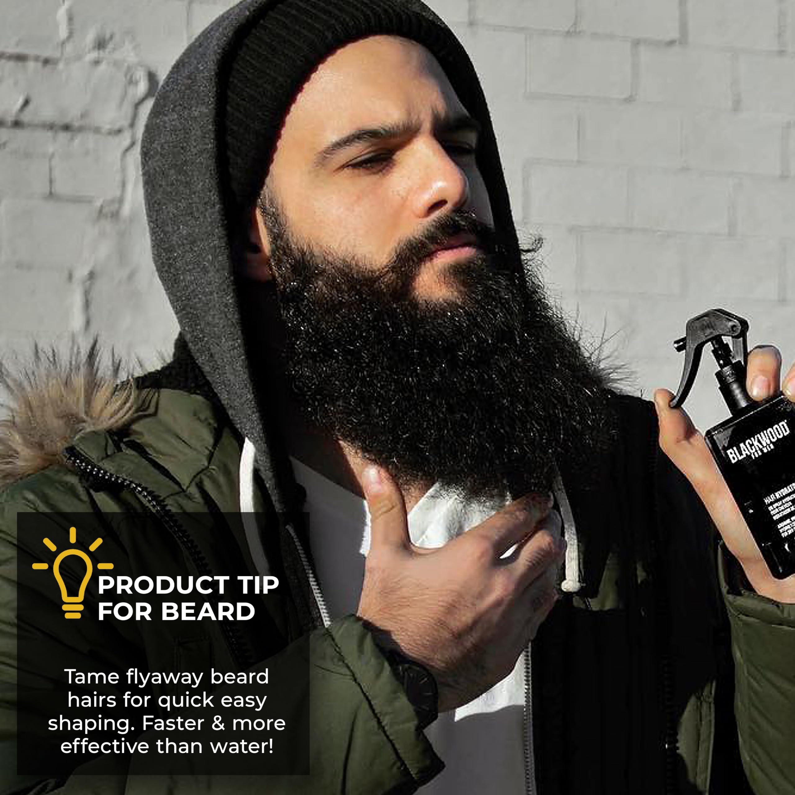 Blackwood For Men Hydratante para Cabello y Barba, envase biodegradable, opción responsable.