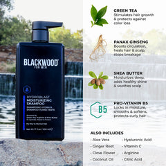Blackwood For Men Hydroblast Shampoo, cuidado-del-couro-cabelludo: ayuda a calmar inflamación.
