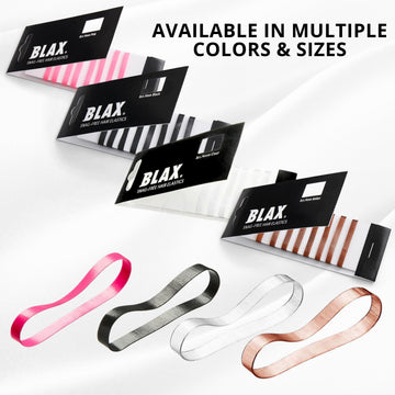 Blax elásticos transparentes 4 mm, discreción total para peinados limpios.
