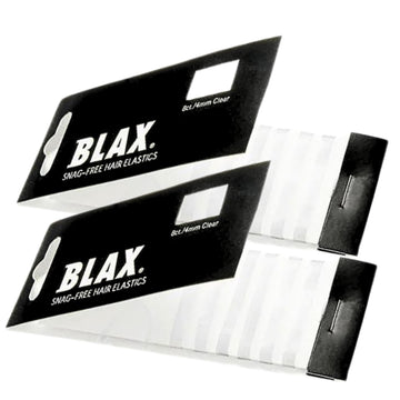Blax elásticos transparentes de 4 mm, 8 piezas, sin enganches para un aspecto natural.