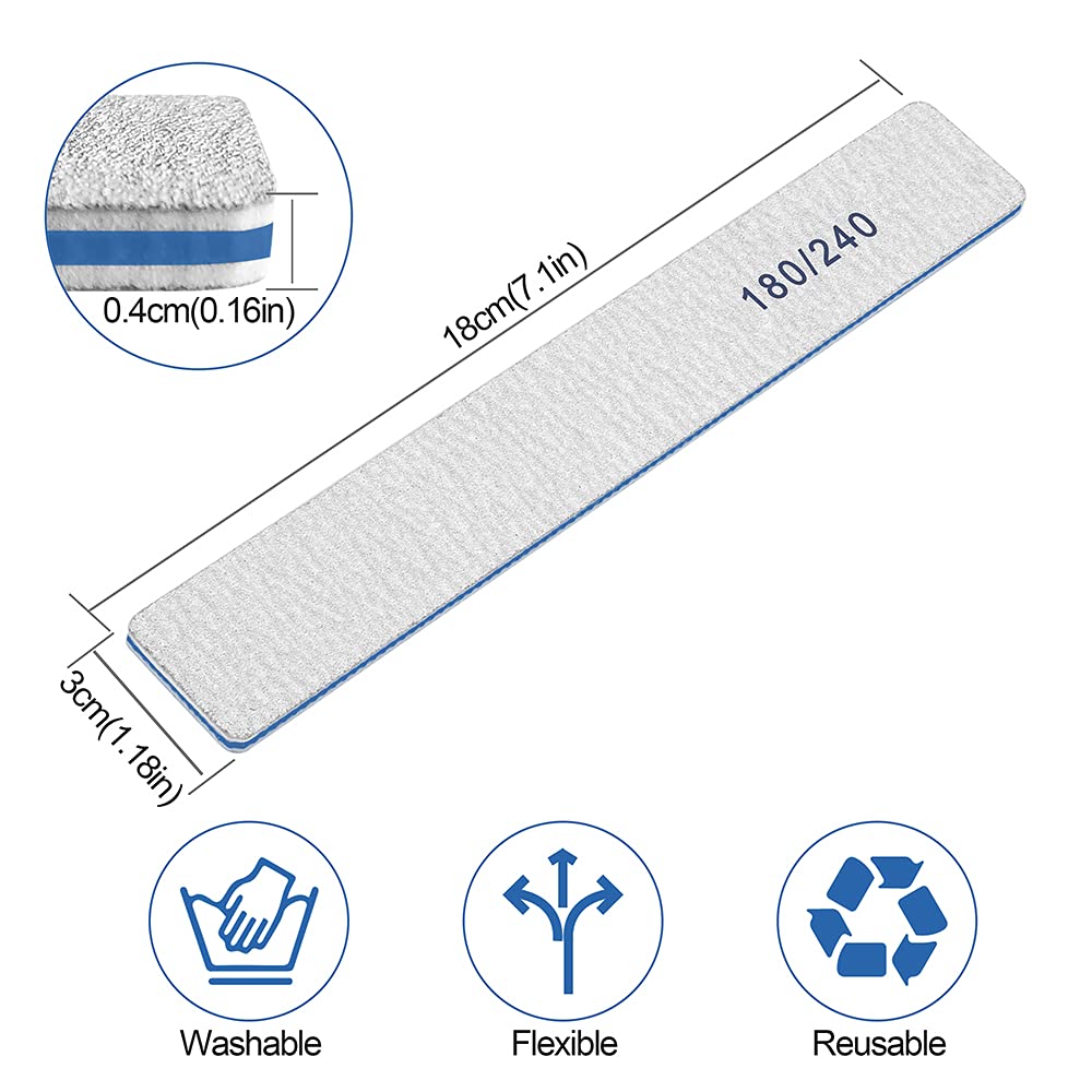 Lima esmerilada BLESWIN 180/240, duradera y lavable para uso prolongado.