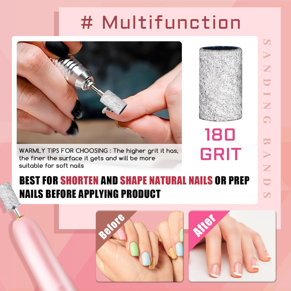 Fresa mandril BLESWIN de 3/32 pulgadas para taladro de uñas, uso estable y rápido.