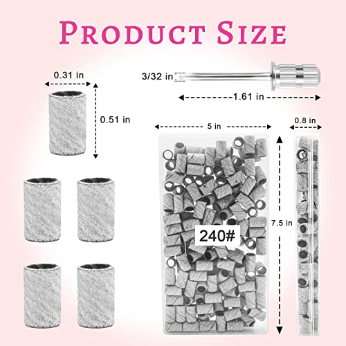 BLESWIN: lija de uñas 240 grit en primer plano para suavizar superficies.