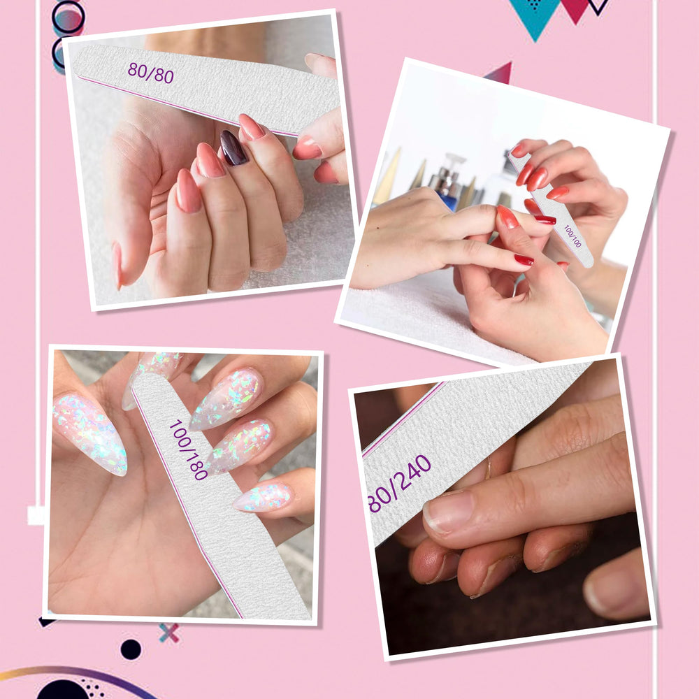 Lima BLESWIN para remover acrílico y dar forma.