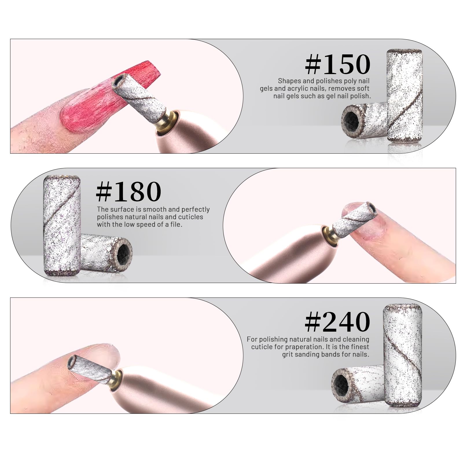 BLESWIN mandril mini 3-32 pulgadas compatible con lijadoras de uñas.