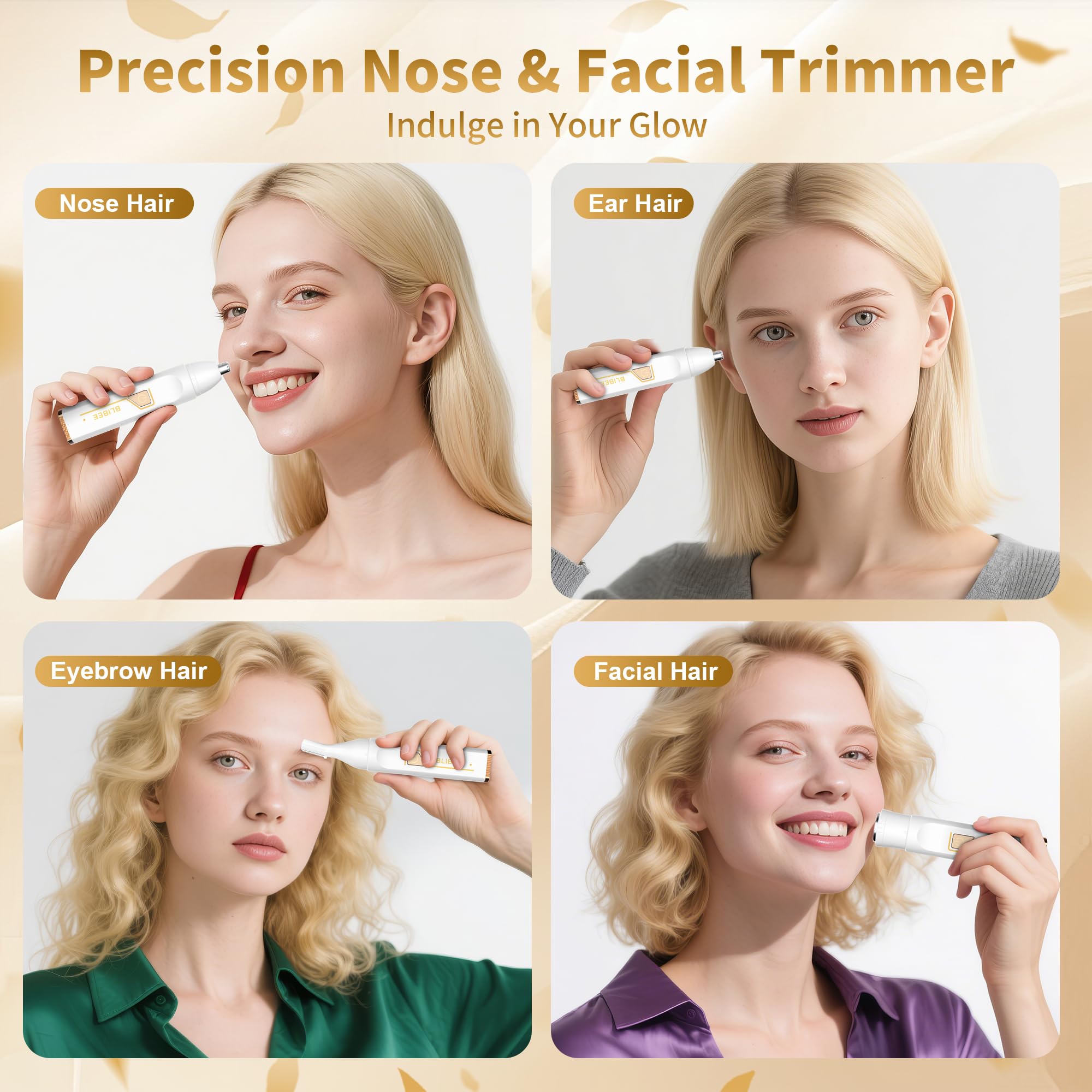 BLIBEE 3 en 1 para cejas y orejas, diseño cómodo.